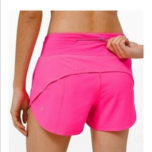 Lululemon Speed Up Shorts Mid Rise 4” Sz 4